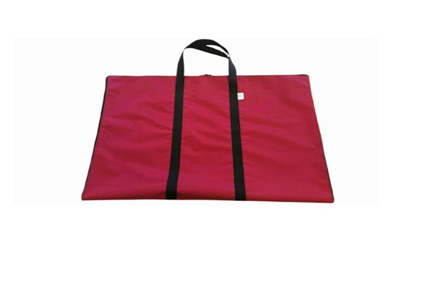 flat zipped bag red