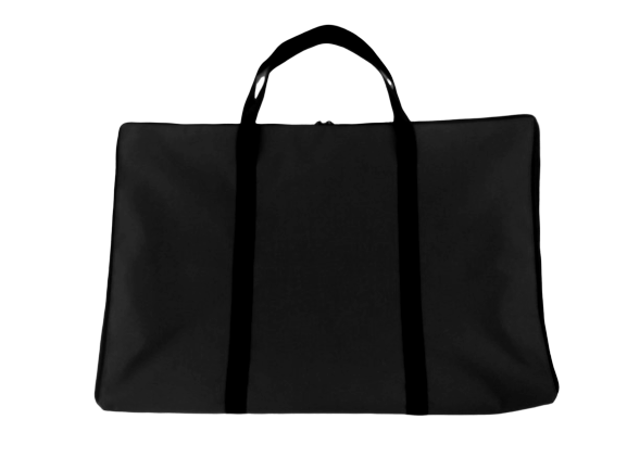 flat zipped bag black